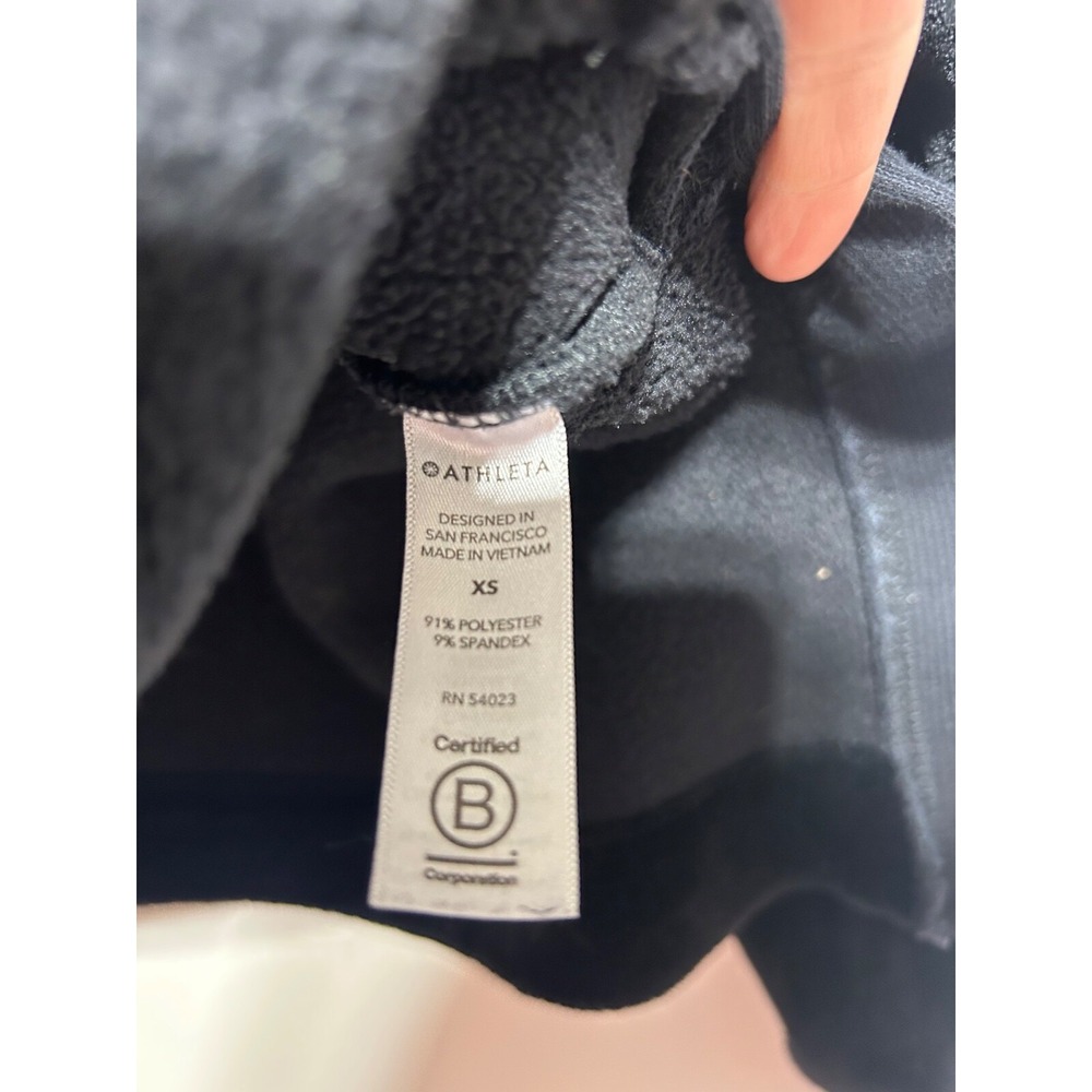 Athleta Women Size XS Black Double Cozy Karma Funnel Neck 511446 - Picture 3 of 6